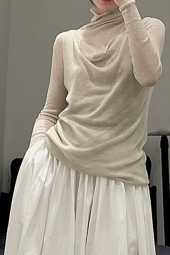 SWAYING/KNIT seamless water-soluble wool pullover SW212SZ75 PS20